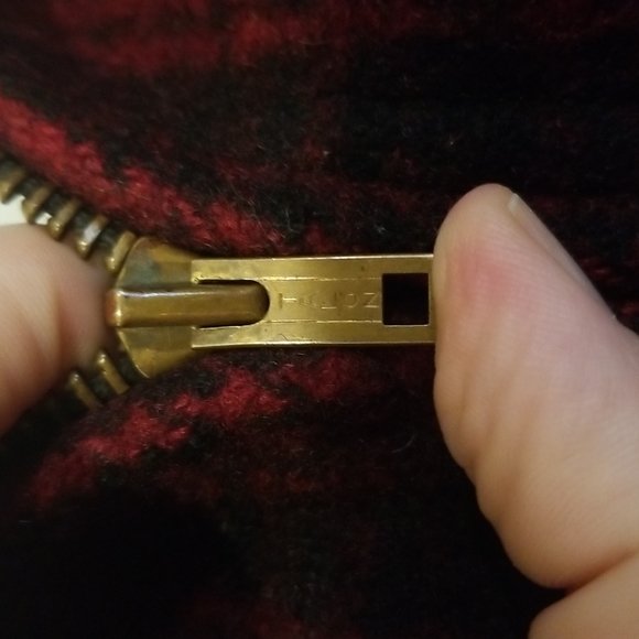 1950s Woolrich Mackinaw Wool Hunting Coat Jacket Size 38 Red Tartan Plaid - Picture 5 of 12